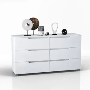 білий комод без ручок